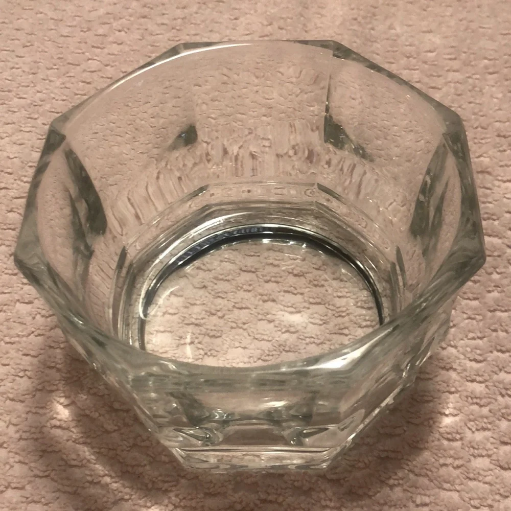 Vintage Indiana Glass Clear Octagon Candy Dish With Lid - Picture 3 of 4